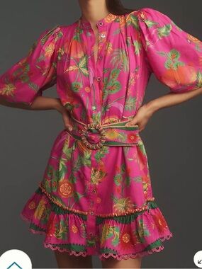 FARM RIO FRUIT GARDEN MINI DRESS SIZE SMALL LIKE NEW
